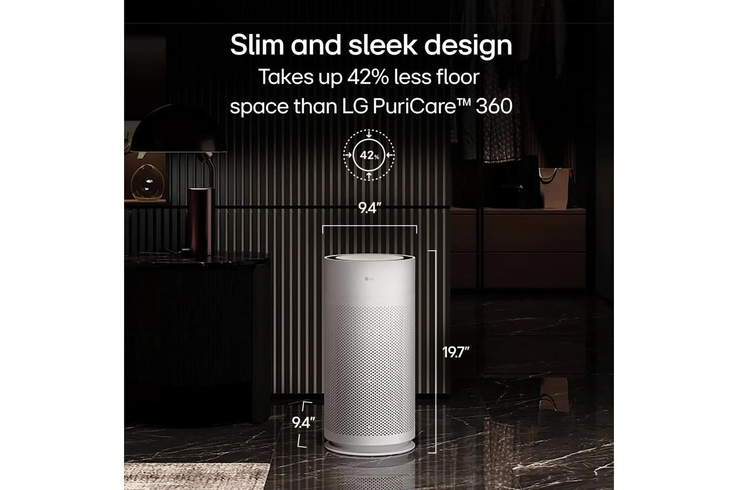 AS351GW30 LG Puricare™ AeroHit with True HEPA Filter