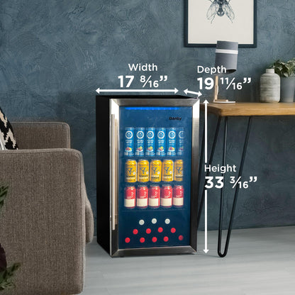 DBC117A2BSSDD6 Danby 3.1 cu. ft. Free-Standing Beverage Center in Stainless Steel