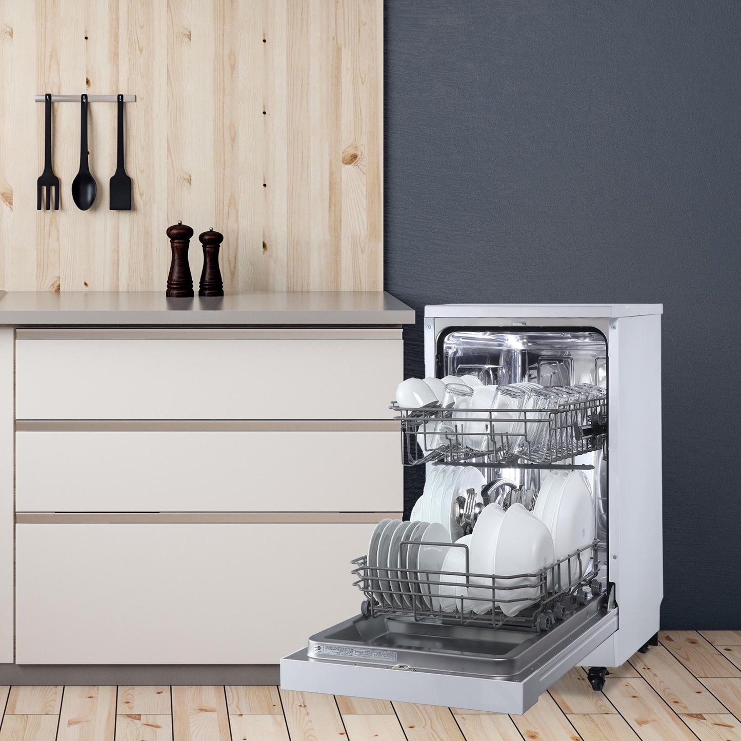 DDW1805EWP Danby 18" Wide Portable Dishwasher in White