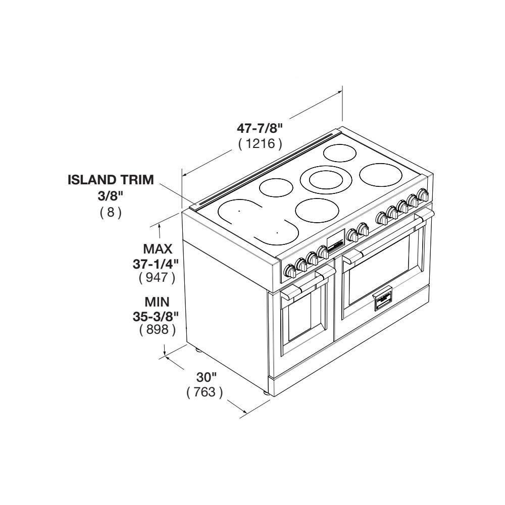 SOFIA 48 PRO INDUCTION RANGE - ALL GLASS
