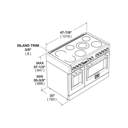 SOFIA 48 PRO INDUCTION RANGE - ALL GLASS