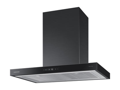 Samsung NK30CB700W33 30" Bespoke Smart Wall Mount Hood with LCD Display in Clean Deep Charcoal