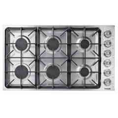 TGC3601 Thor Kitchen 36 Inch Professional Drop-in Gas Cooktop In Stainless Steel - Model Tgc3601