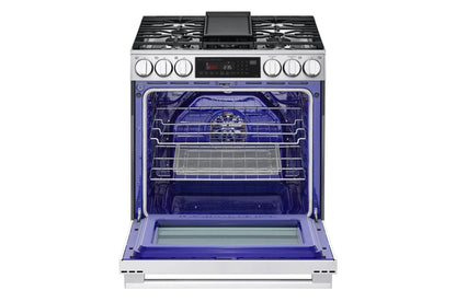 Lg LSGL6335X 6.3 cu ft. Smart Gas Slide-In Range ProBake Convection® InstaView®, and Air Fry