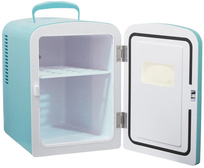 Frigidaire EFMIS229BLUE 6-Can Retro Mini Fridge Cooler - Blue