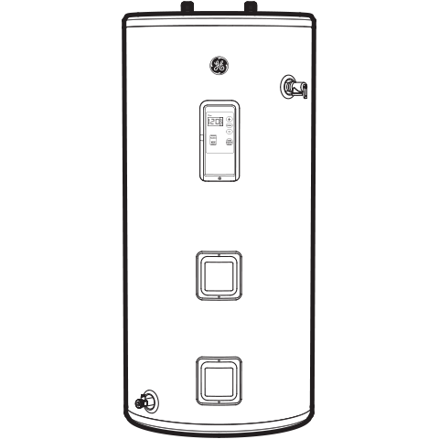 GE50S10BLM GE® Smart 50 Gallon Short Electric Water Heater