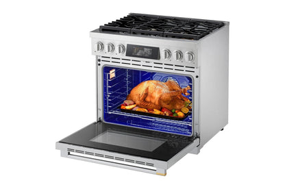 LPGU6319Y LG SIGNATURE 6.3 cu. ft. Smart Gas Slide-In Pro Range with Dynamic ProBake Convection®, Air Fry, Air Sous Vide and Roast Mode