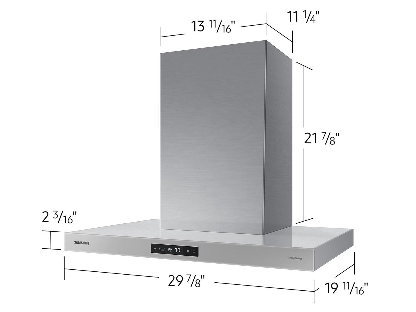Samsung NK30CB700WCG Bespoke Hood Triple Air Sensor  Low Noise  30" Width