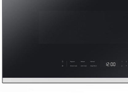 Samsung ME21DB650012 Bespoke 2.1 cu. ft. Over-the-Range Microwave with Edge to Edge Glass Display in White Glass