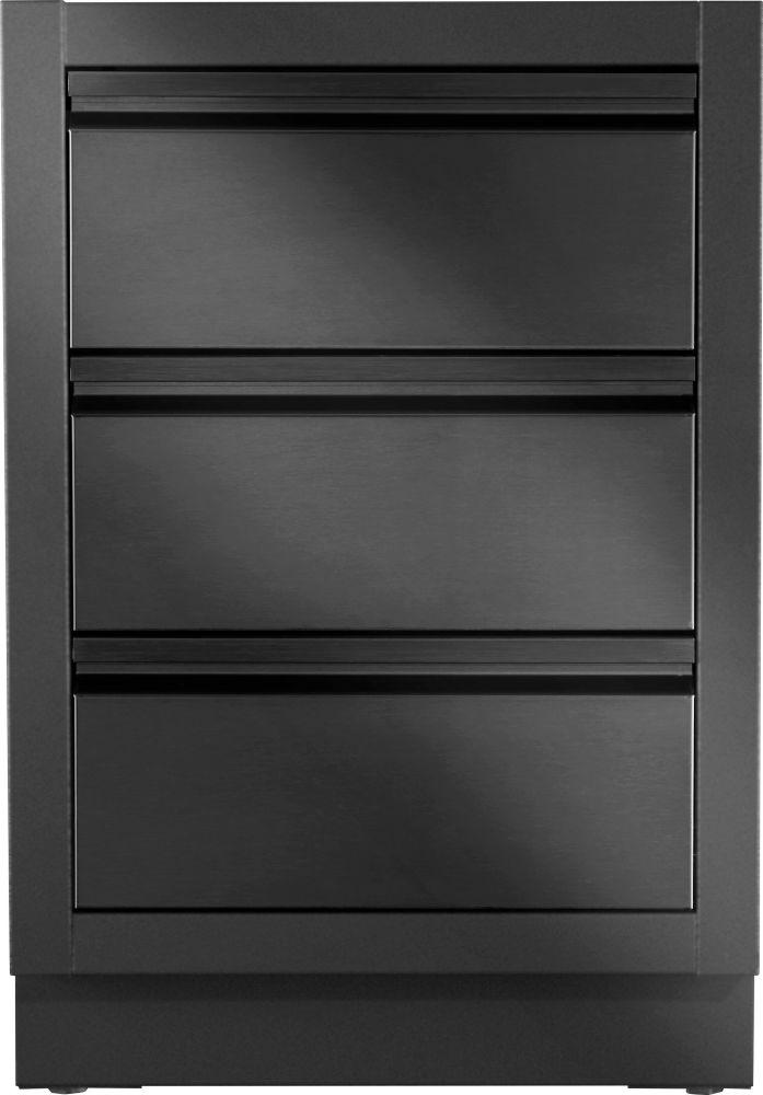 Napoleon Bbq IM2DCMK1 OASIS Two Drawer Cabinet with False Top Drawer, Matte/Matt Black