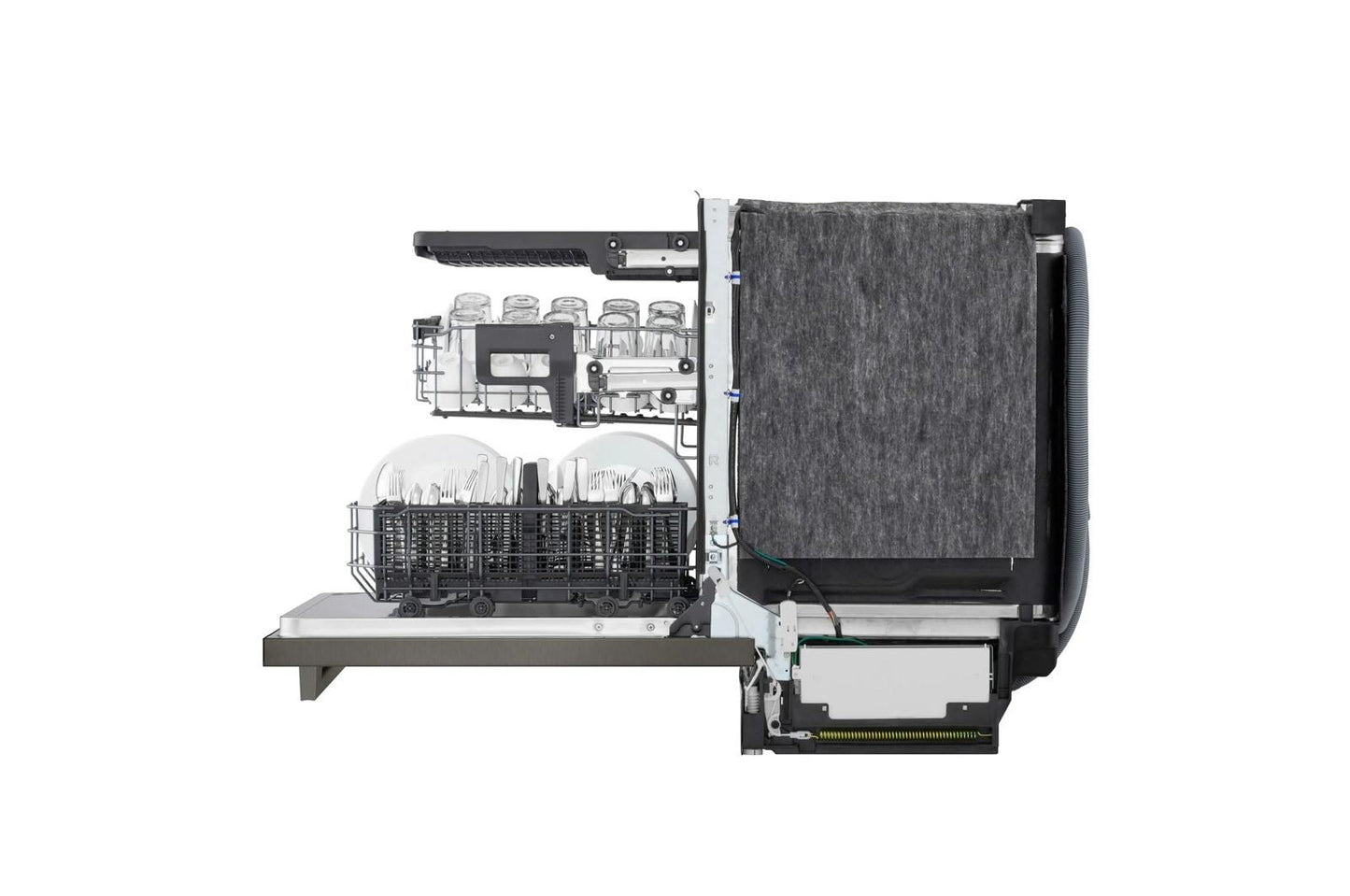 Lg LDNTM545D Smart FlushFit™ Top Control Dishwasher with 1-Hour Wash & Dry, QuadWash® Pro, and Dynamic Heat Dry™ w/AutoVent Dry™