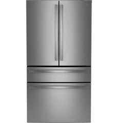 PGD29BYTFS GE Profile™ Series ENERGY STAR® 29 Cu. Ft. Smart Fingerprint Resistant 4-Door French-Door Refrigerator with Door In Door