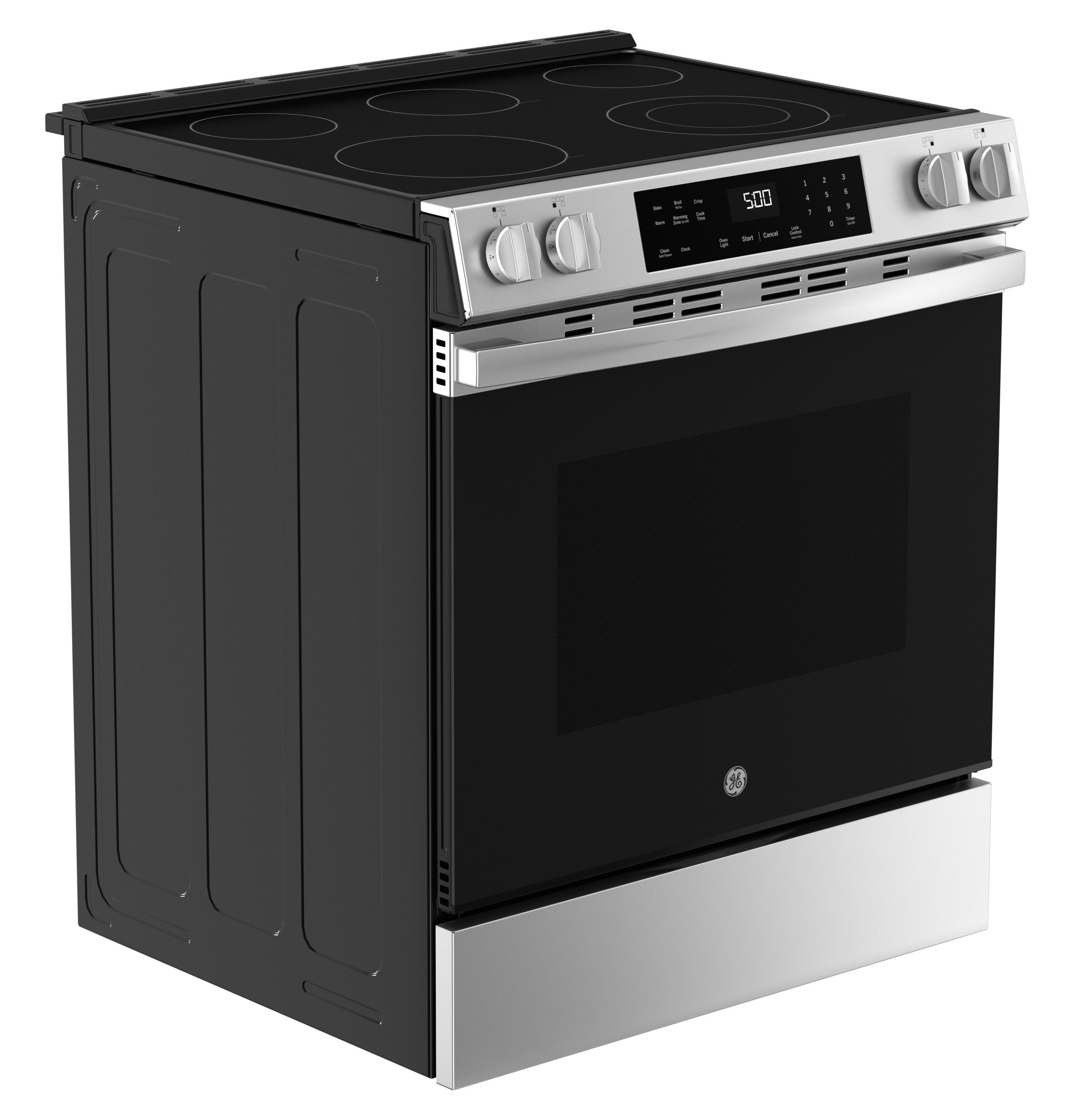 GRS500PVSS GE® 30" Slide-In Electric Range with Crisp Mode