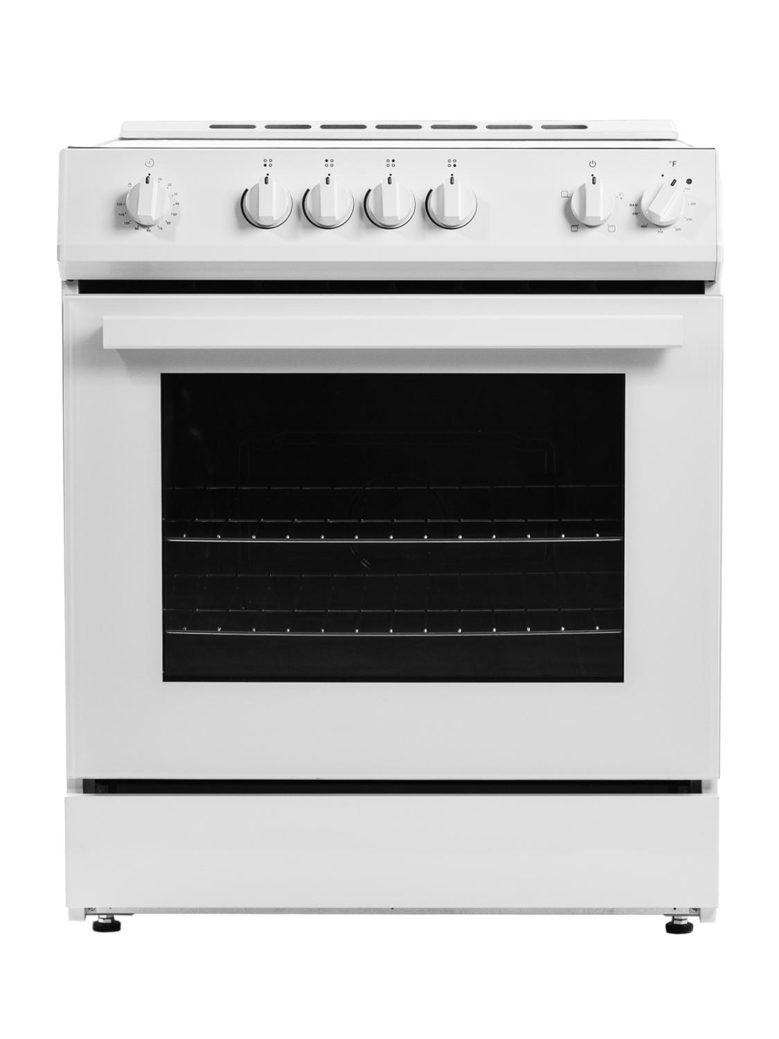 DRRM300W Danby 30 Slide in Smooth Top Electric Range with Knob Controls in White