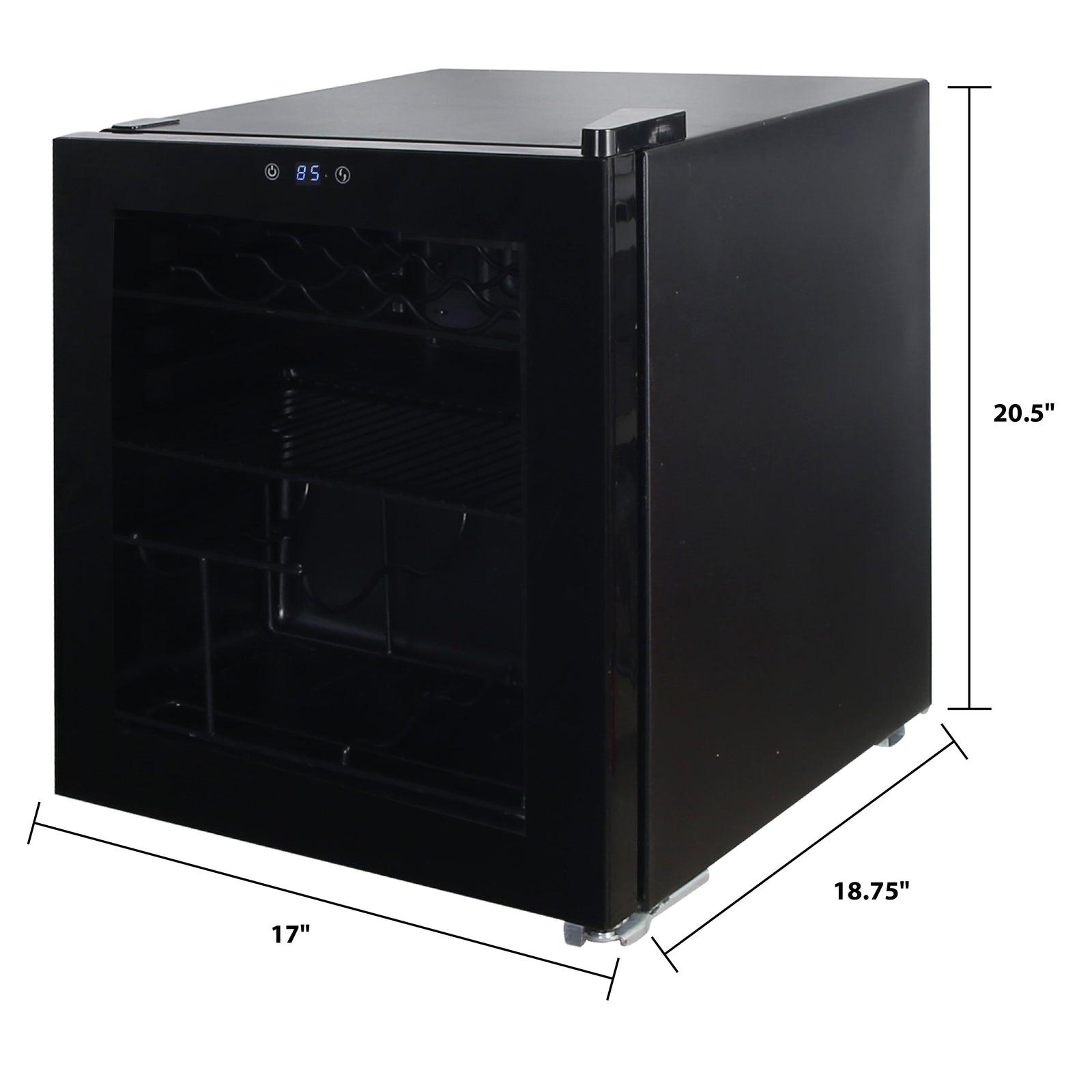 WBC16Z1BIS Avanti 15 Bottle/60 Can Wine u0026 Beverage Center - Black / 1.6 cu. ft.