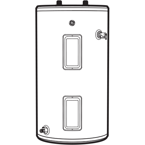GE30S08BAM GE® 30 Gallon Short Electric Water Heater