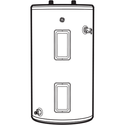 GE30S08BAM GE® 30 Gallon Short Electric Water Heater