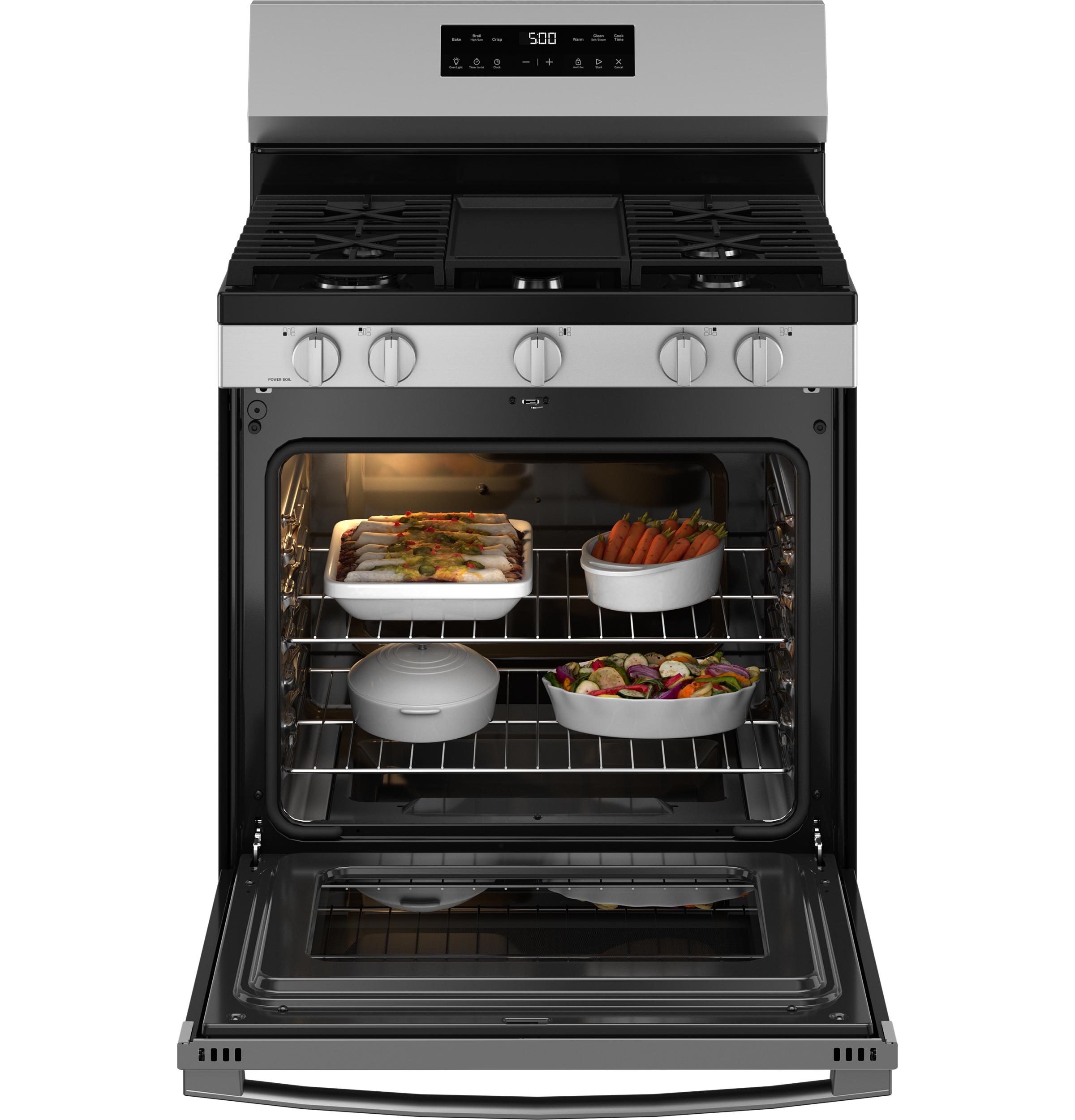 GGF500PVSS GE® 30" Free-Standing Gas Range with Crisp Mode