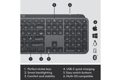 Lg 920010923 Logitech MX Keys Combo for Business Keyboard & Mouse