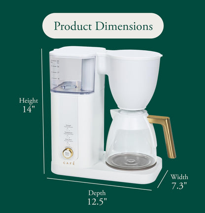 Cafe C7DGB11ZW7 CAF(EBACK)™ Specialty Drip Coffee Maker with Glass Carafe
