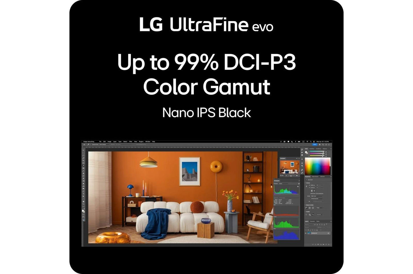 Lg 40U990AW 40 Inch UltraFine evo™ 5K2K WUHD Nano IPS Black Monitor with Thunderbolt™ 5 PD 96W