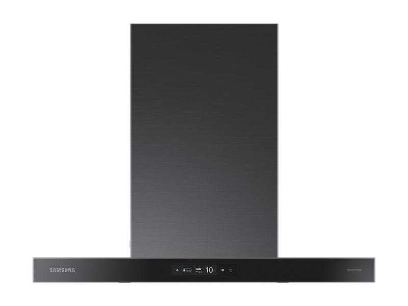 Samsung NK30CB700W33AA 30" Bespoke Smart Wall Mount Hood with LCD Display in Clean Deep Charcoal