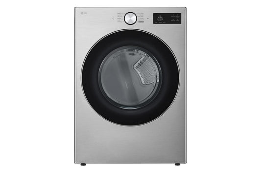 Lg DLGX5801V 7.4 cu. ft. Ultra Large Capacity Smart Front Load Dryer with TurboSteam®, Built-In Intelligence and Hybrid Electronic Controls with LCD Display