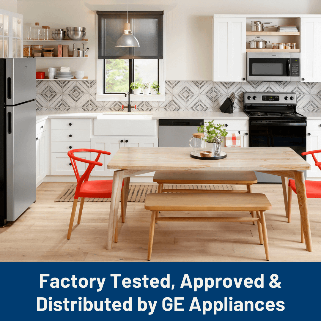 Ge Appliances GE68PA Range 4-Piece Drip Pan Set  6" & 8" Porcelain Replacement Bowls