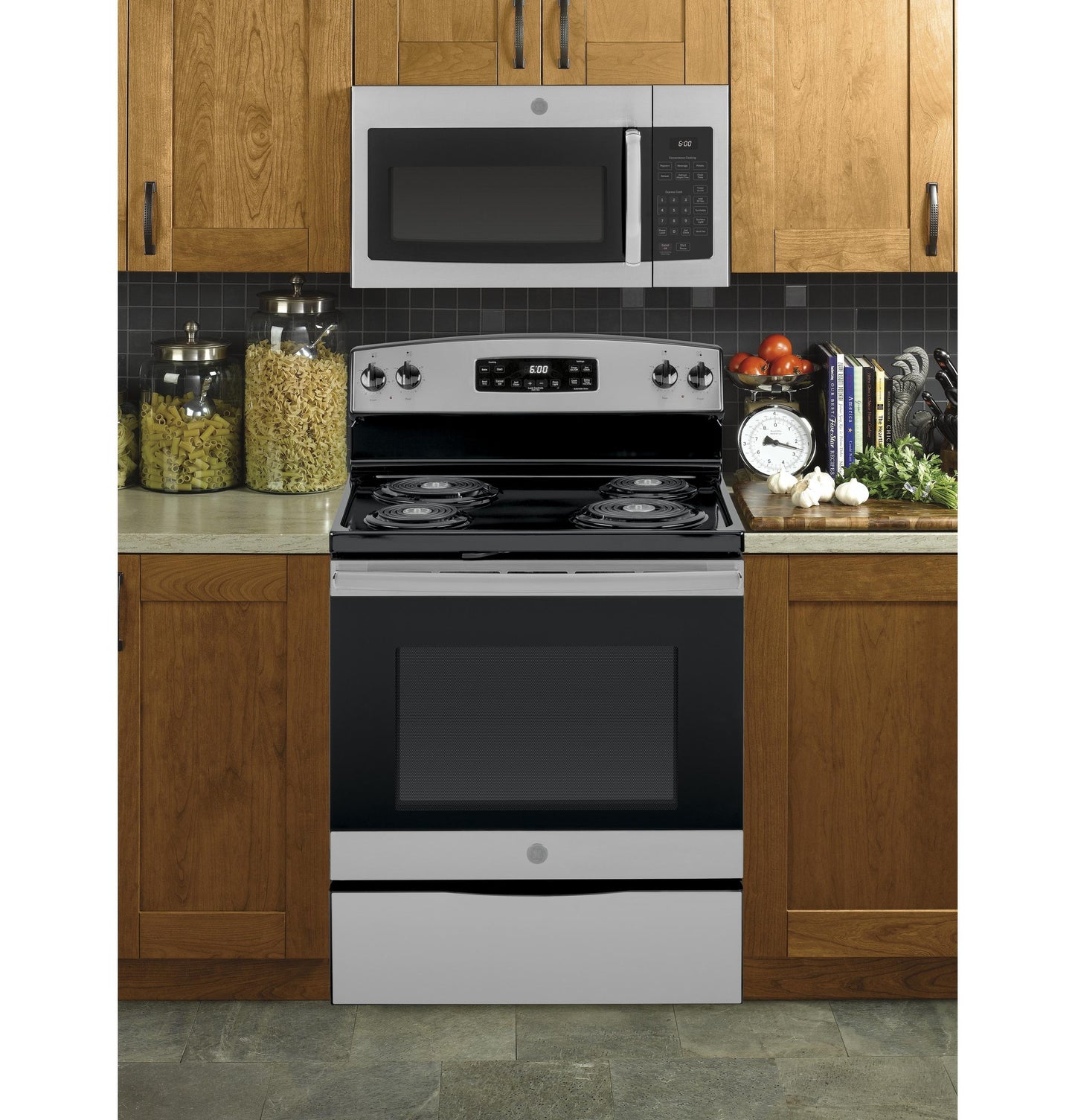 JVM3160RTSS GE® 1.6 Cu. Ft. Over-the-Range Microwave Oven