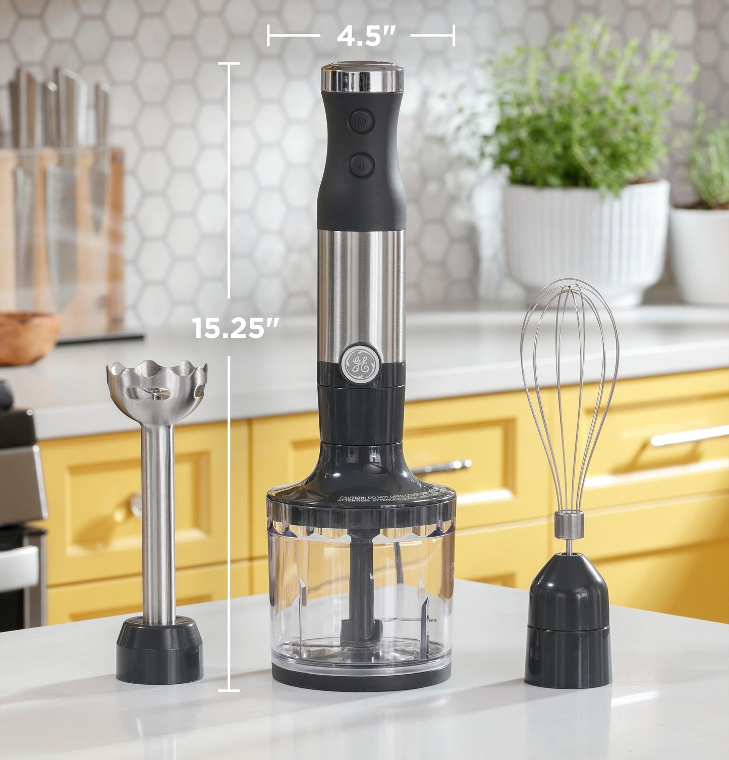 G8H1AASSPSS GE Immersion Blender with Accessories