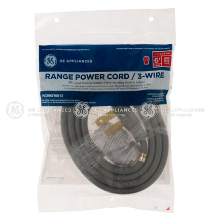 Ge Appliances WX09X10012 Range Cord - 6' 50 amp 3 wire