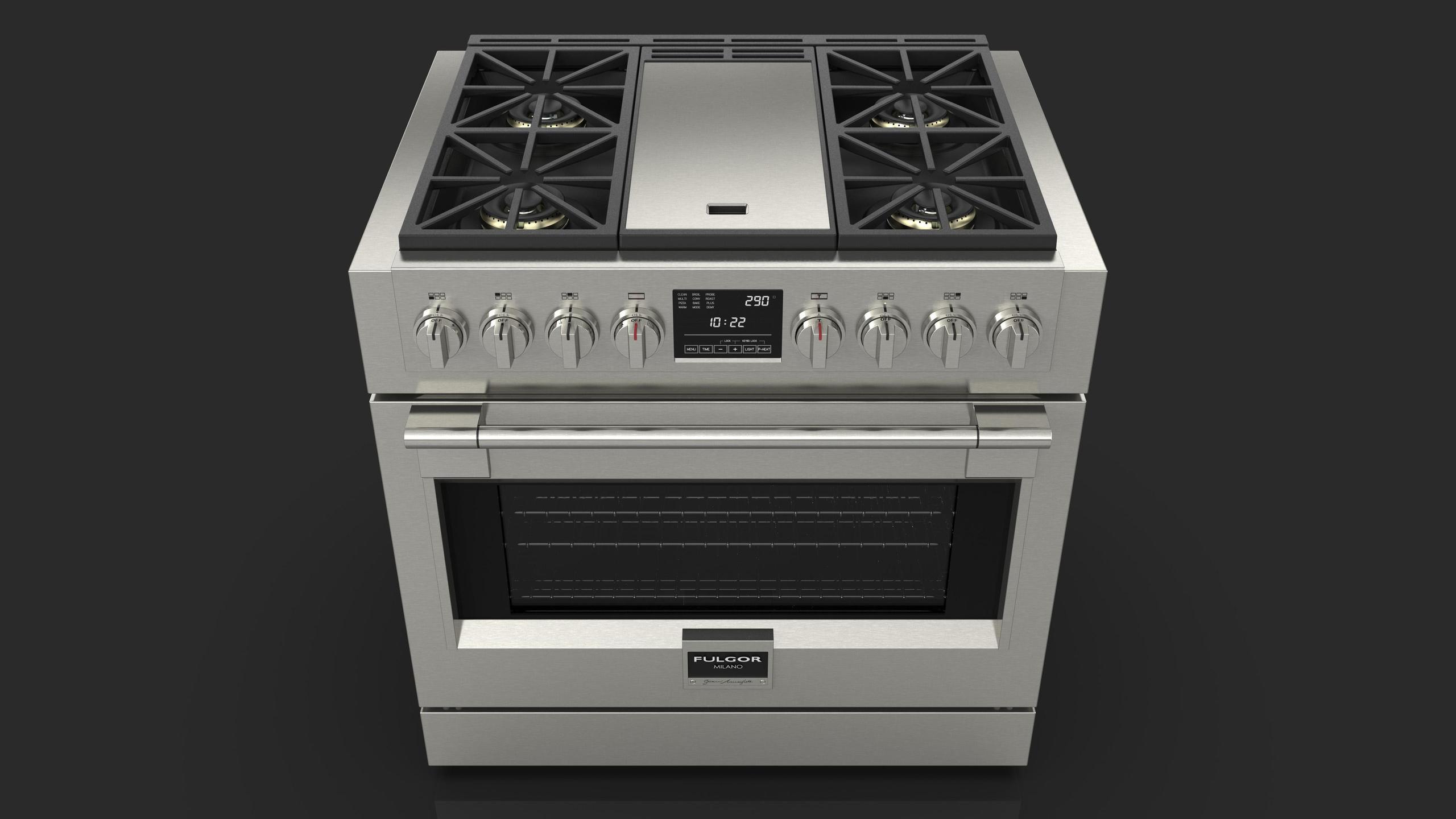 36 DUAL FUEL PRO RANGE WITH GRIDDLE