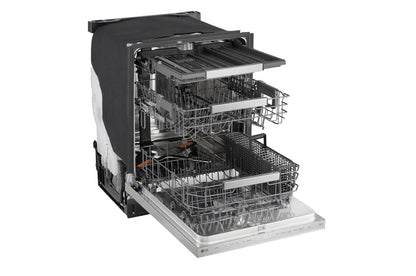 Lg LDNPM654S 24 Inch Smart FlushFit™ Top Control Dishwasher with 1-Hour Wash & Dry, QuadWash® Pro, and Dynamic Heat Dry™ w/AutoVent Dry™