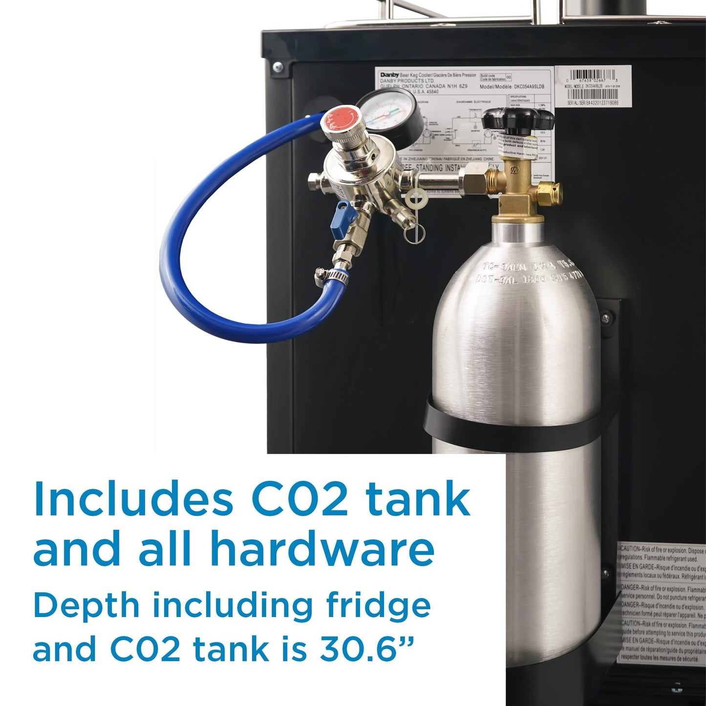 DKC054A9SLDB Danby 5.4 cu. ft. Single-Tap Keg Cooler in Stainless Steel