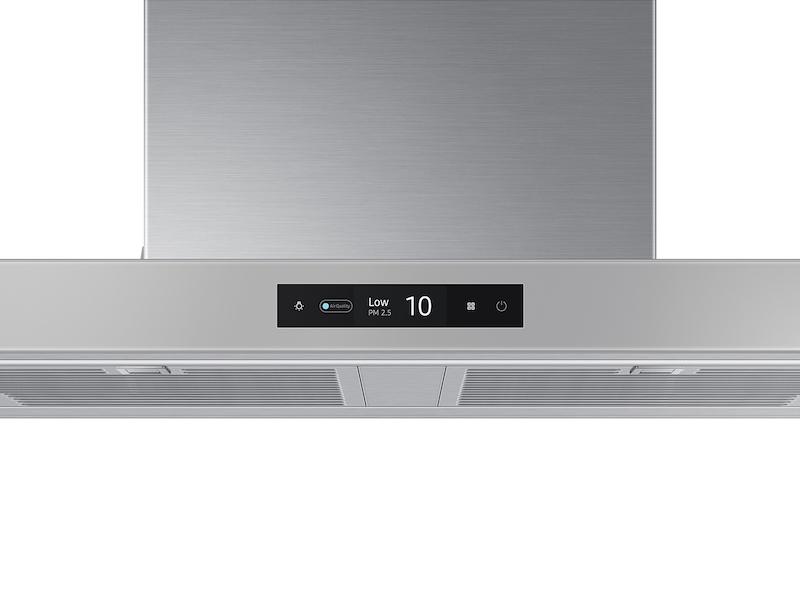 Samsung NK36CB700WCGAA 36" Bespoke Smart Wall Mount Hood with LCD Display in Clean Grey