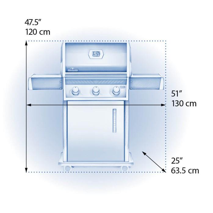 Napoleon Bbq R425NK1 Rogue 425 Gas Grill , Natural Gas, Black