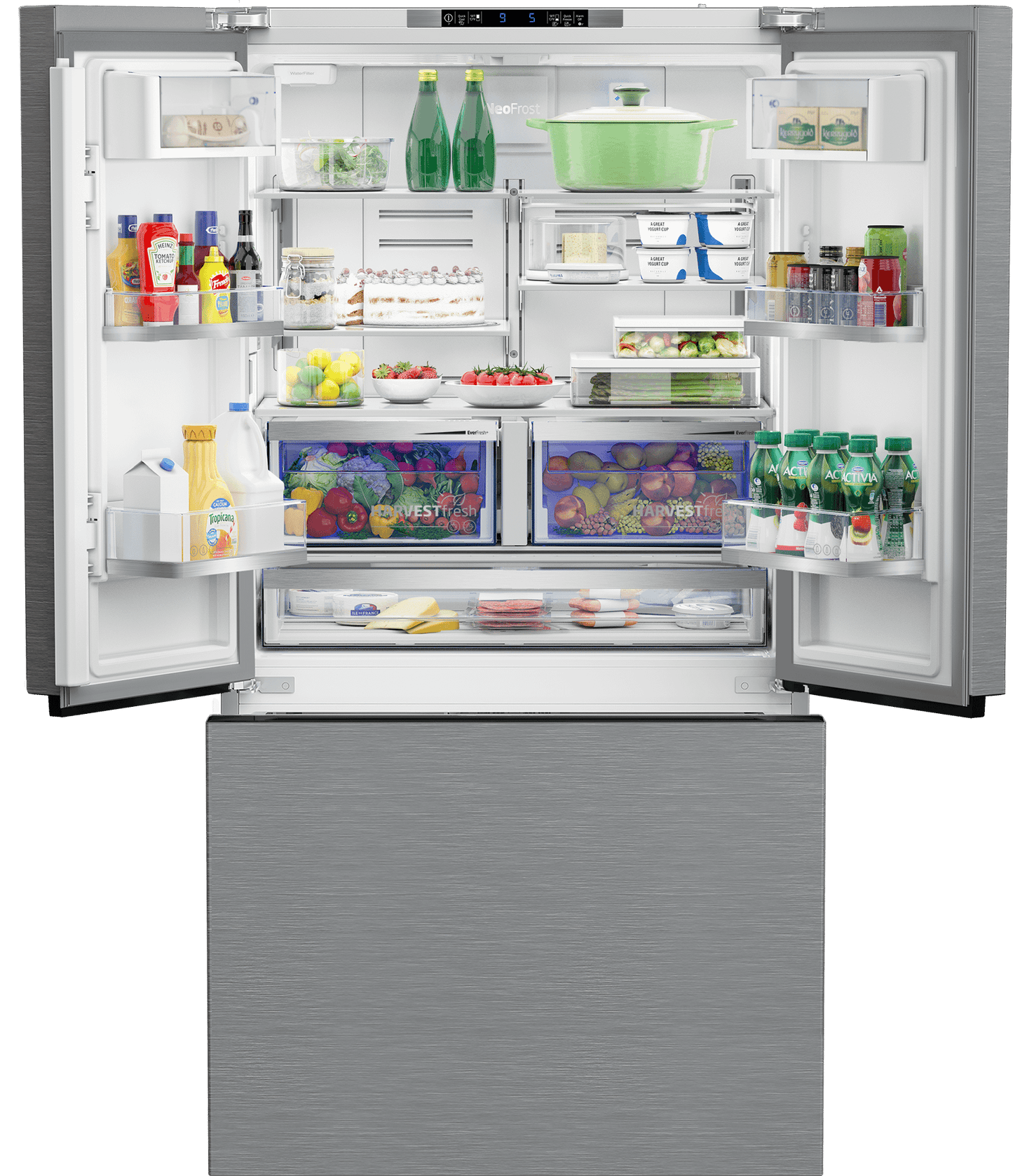 Beko BFFD3614ZSS 36" French Door Refrigerator with Harvestfresh