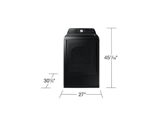 Samsung DVG47CG3500VA3 7.4 cu. ft. Smart Gas Dryer with Sensor Dry in Brushed Black