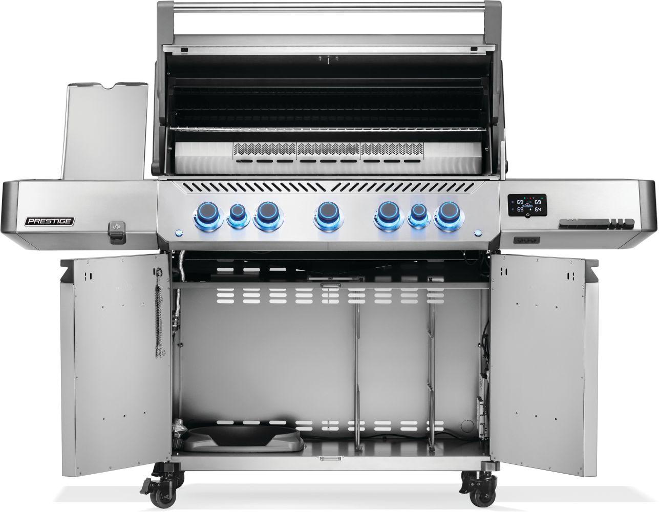 Napoleon Bbq P665VXRSIBNSS Prestige 665 Connected RSIB with Infrared Side and Rear Burner , Natural Gas, Stainless Steel