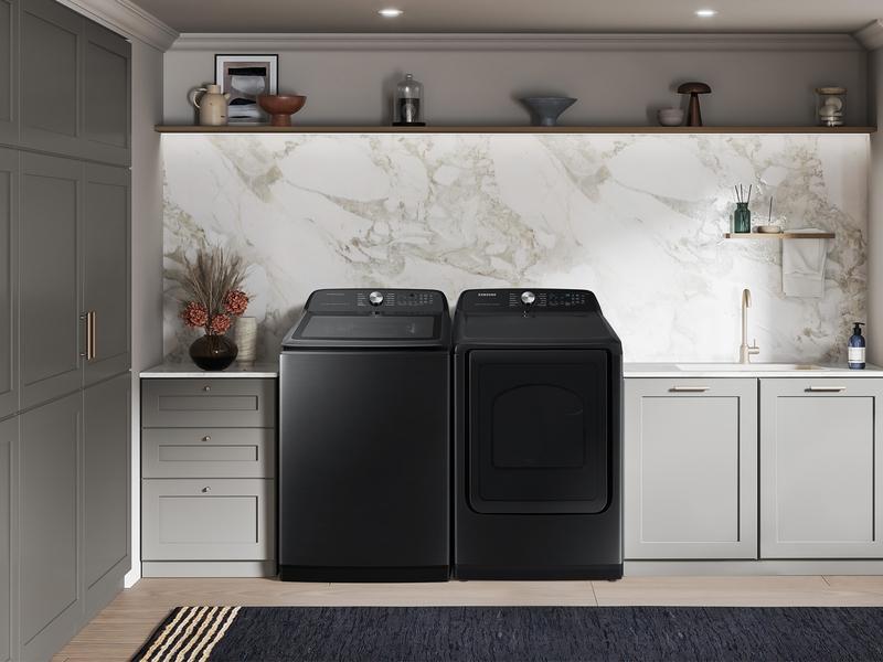 Samsung WA52DG5500AVUS 5.2 cu. ft. Large Capacity Smart Top Load Washer with Super Speed Wash in Brushed Black