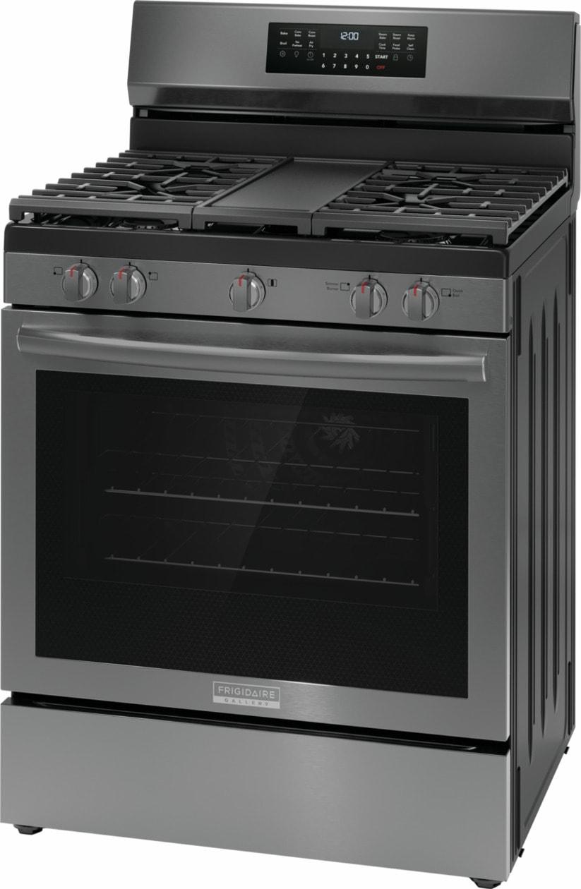 Frigidaire GCRG3060BD 30" Rear Control Gas Range with Total Convection