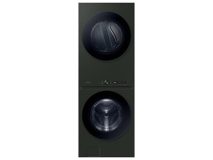 Samsung WH53DBH700EF Bespoke 5.3 cu. ft. AI Laundry Hub™ Ultra Capacity Single Unit Washer with AI OptiWash™ and 7.6 cu. ft. Electric Dryer in Satin Green