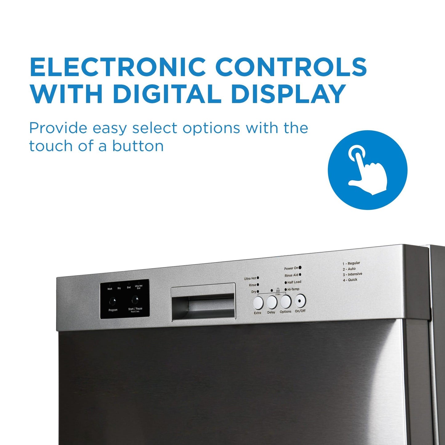 DDW2400ESS Danby 24" Built in Dishwasher in Stainless Steel