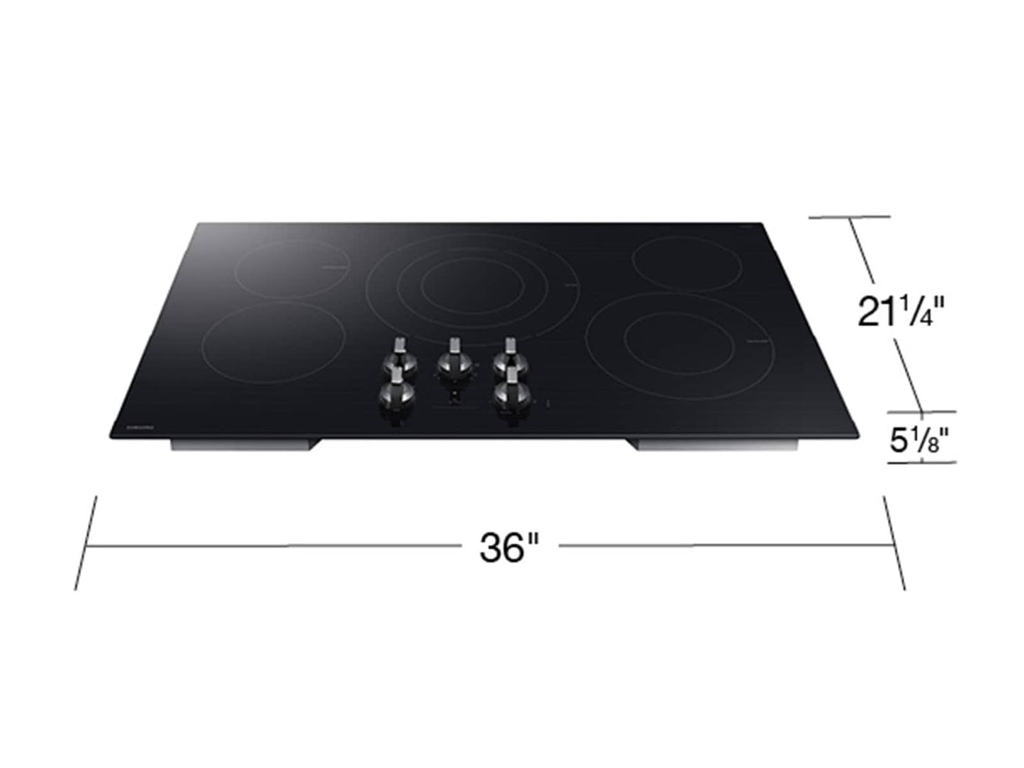 Samsung NZ36FG6432RK Electric Cooktop Illuminated Knobs  Wi-Fi  Rapid Boil