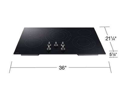 Samsung NZ36FG6432RK Electric Cooktop Illuminated Knobs  Wi-Fi  Rapid Boil