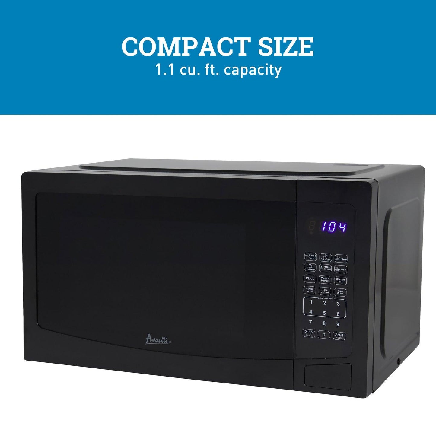 MT115V1B Avanti 1.1 cu. ft. Microwave Oven - Black