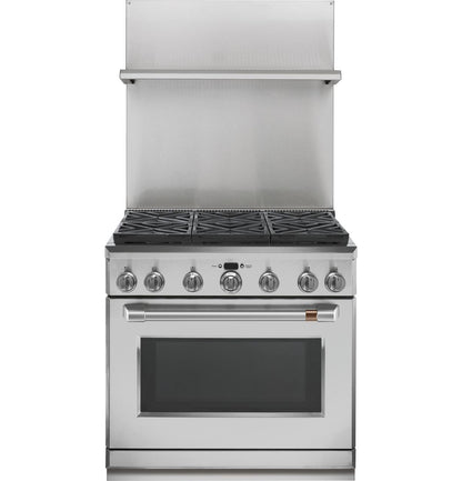 Cafe CXPR6TKPMSS CAF(EBACK)™ Toe Kick Pro Range 36" Brushed Stainless