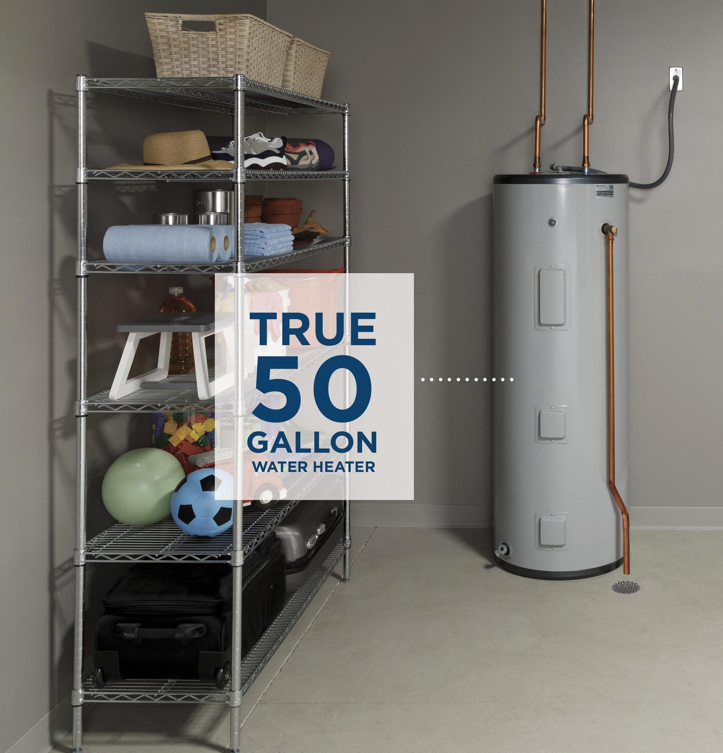 GE50T08BAM GE® 50 Gallon Tall Electric Water Heater