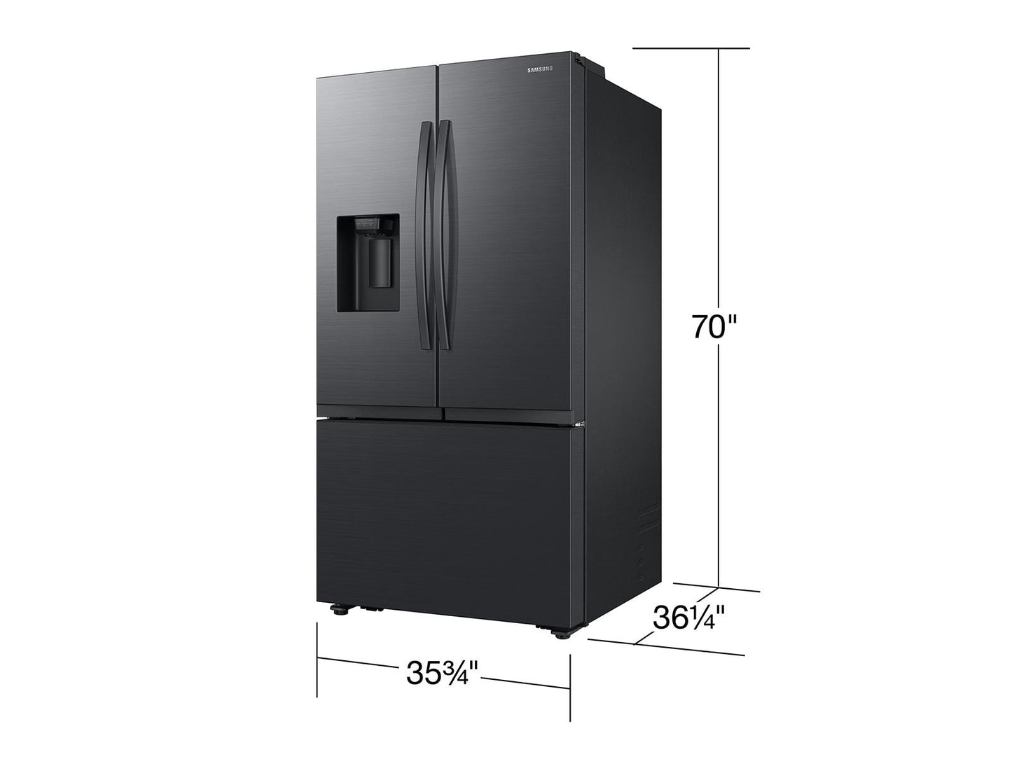 Samsung RF32CG5400MT Bespoke AI 3-Door French Door Mega Capacity  4 Types of Ice  31 cu.ft.