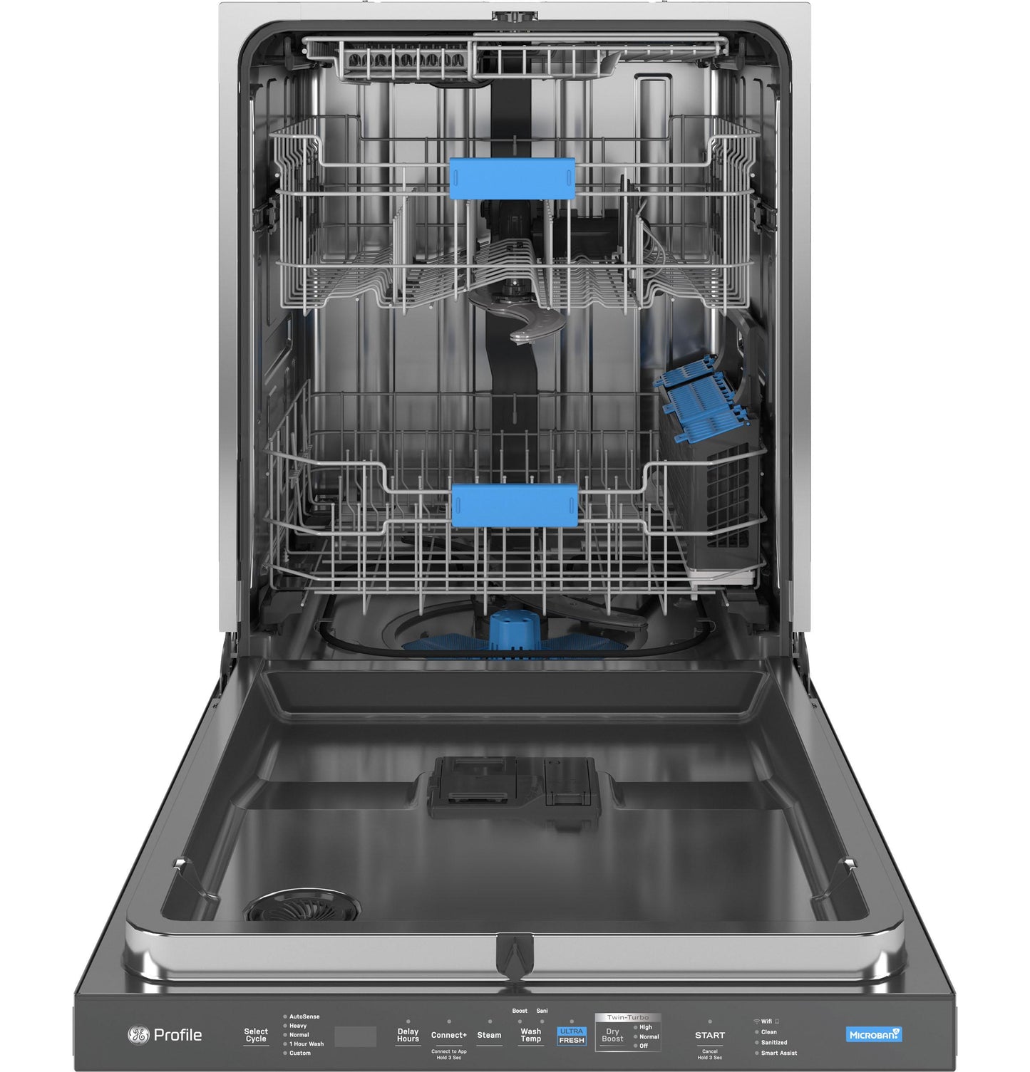 PDP795SYVFS GE Profile™ ENERGY STAR Smart UltraFresh System Dishwasher with Microban™ Antimicrobial Technology with Deep Clean Washing 3rd Rack, 39 dBA